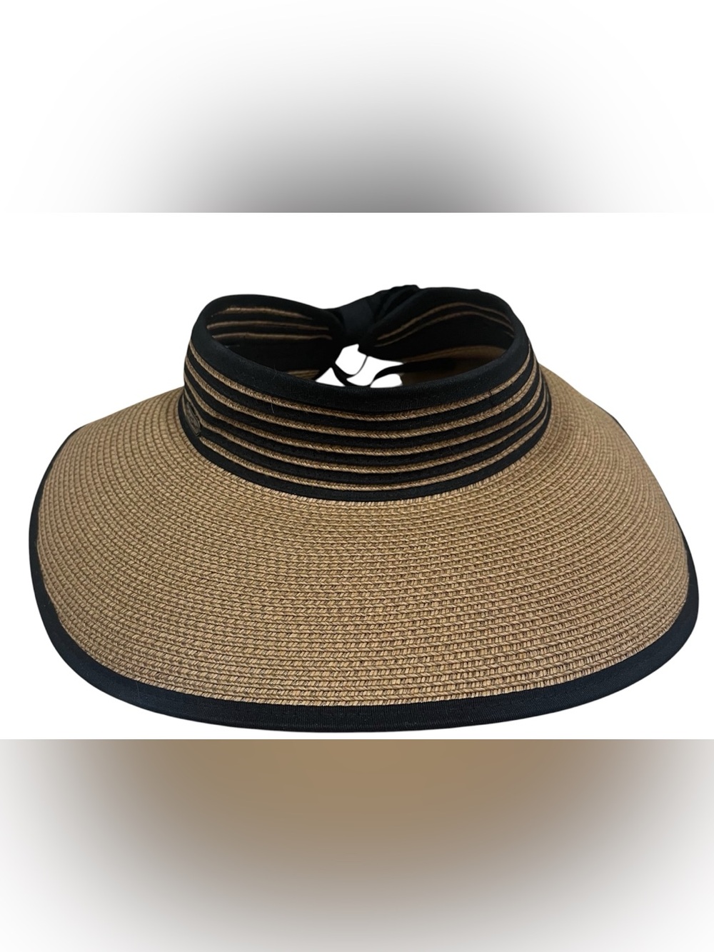 Sun ‘N’ Sand Women’s Straw Visor- UPF 50+ UV Protection- Summer Hat